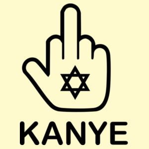 F*CK KANYE - Playera Oversized: Peso Completo 220 grs Diseño