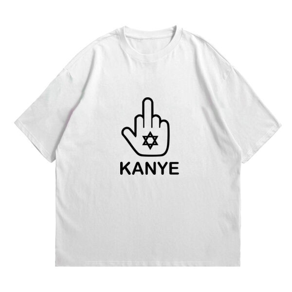 F*CK KANYE - Playera Oversized Algodón Peinado Miniatura