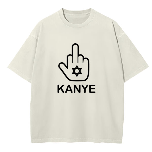 F*CK KANYE - Playera Oversized: Peso Completo 220 grs Miniatura